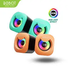 Robot RS180 Speaker Multi Media USB Speaker RGB 4W