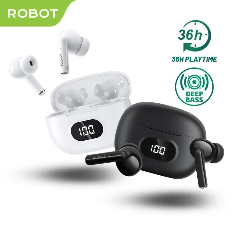 Wireless Earphone Robot Airbuds T70 TWS