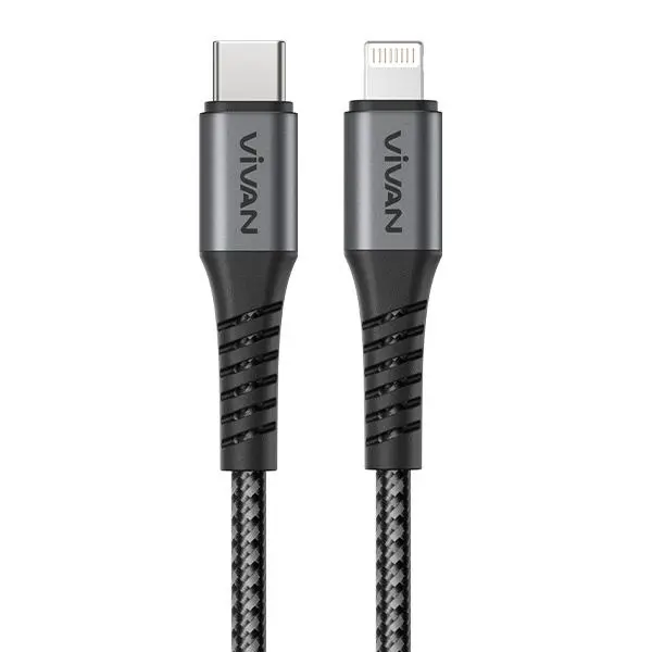 Data Cable Charger VIVAN VDUCL200 Type-C to Lightning 27W 3A 200cm