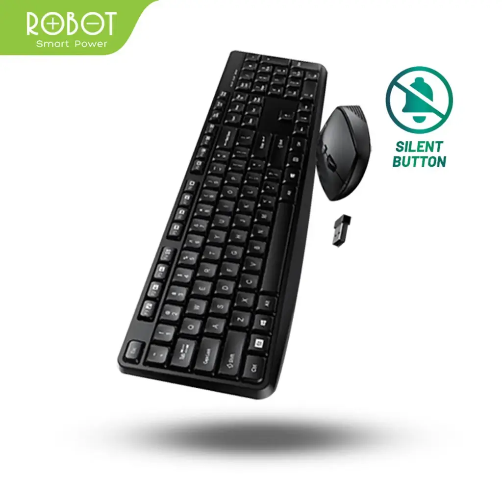 Combo Wireless Keyboard & Mouse ROBOT KM3100 2.4G