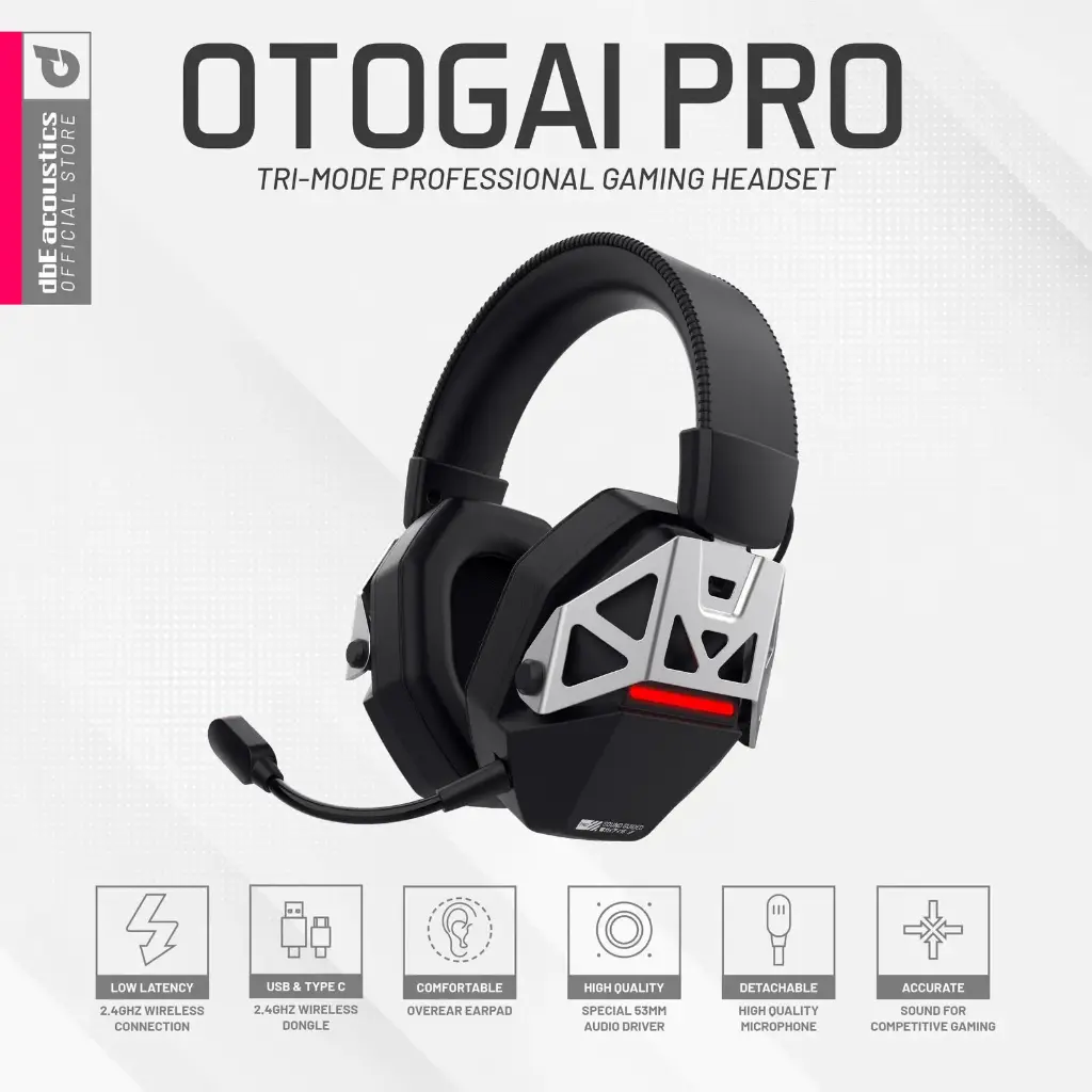 Wireless Headset dbE Otogai Pro Tri-Mode Proffessional Gaming