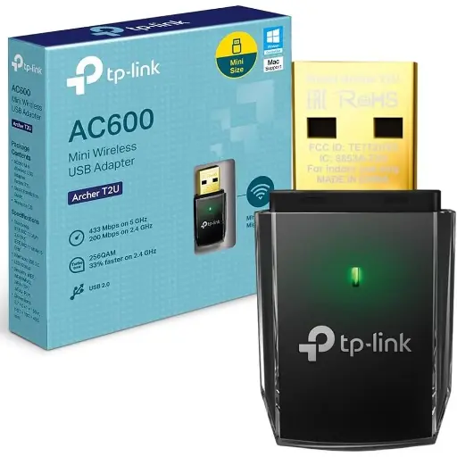 TP-Link Acher T2U Nano AC600 Nano Wireless USB Adapter 200Mbps