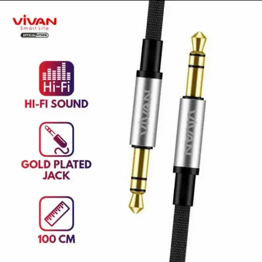 Cable Audio Vivan AUX01 100cm 3.5mm to 3.5mm