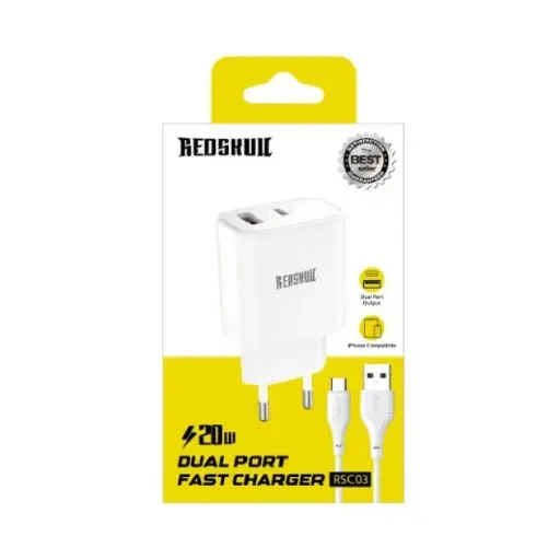 Charger REDSKULL RSC03 20W 3A + Cable Type C