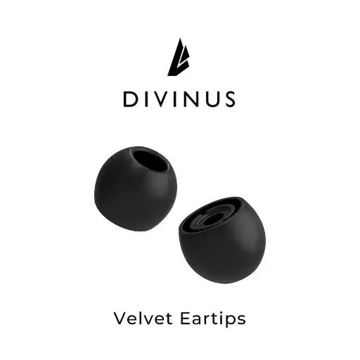 Eartips DIVINUS Velvet Silicone 1 Pair - M