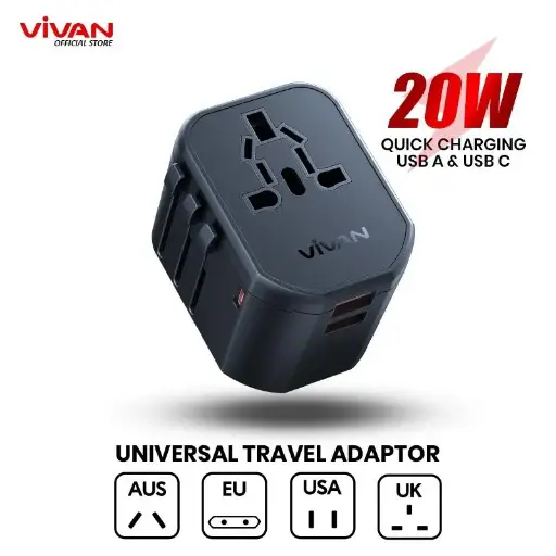 Travel Adapter VIVAN VPS-T003A