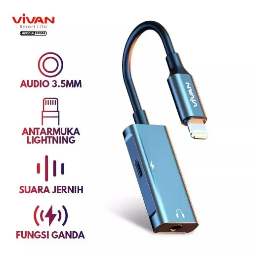 Audio Converter VIVAN VAL01 Iphone Lightning To 3.5mm