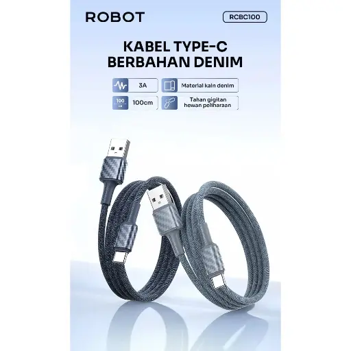 [10047702] Data Cable Robot Denim Jeans RCBC100 
